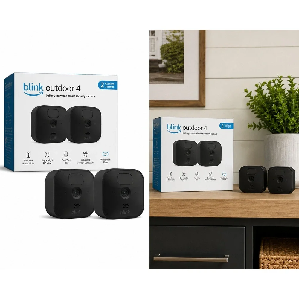 New Sealed Blink Outdoor 4‎ Wireless Smart Security Camera 2 Camera System 1080p